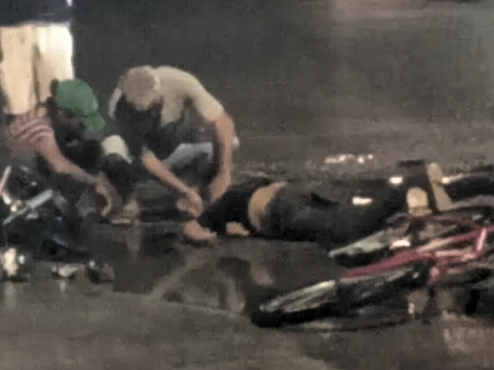 Popular fica ferido após ser colidido por motocicleta na cidade de Sousa