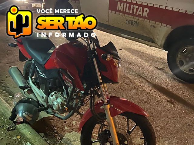 Moto roubada de vendedor é localizada pela Polícia Militar na cidade de Sousa