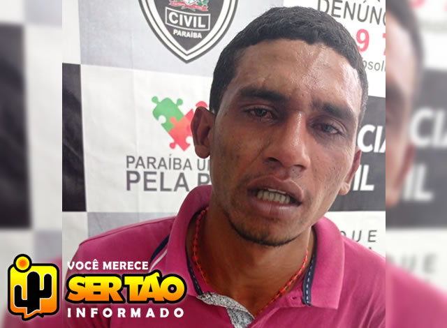 ROTAM prende jovem acusado de efetuar tiros em via pública e ameaçar sua companheira em Sousa