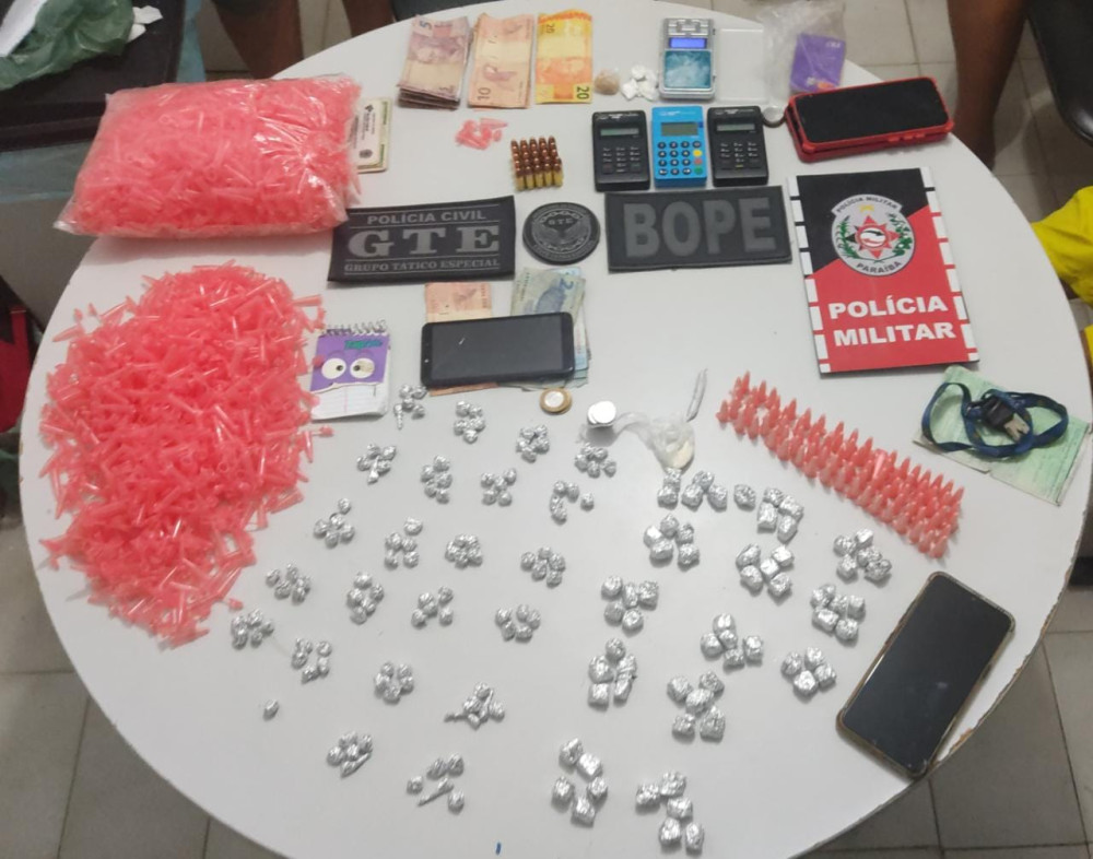 Operação Dragon Ball cumpre mandados de busca e apreensão e apreende grande quantidade de drogas em Sousa