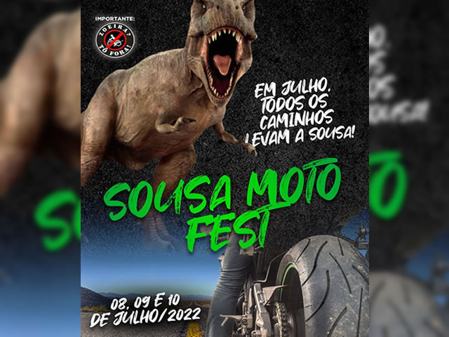 Sousa sediará sétima edição de encontro de motociclistas no mês de julho; confira programação!