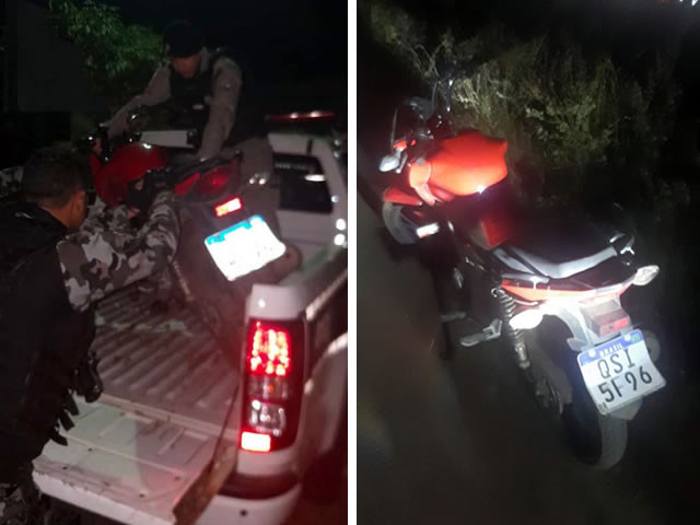 ROTAM recupera moto com restrição de roubo/furto na cidade de Sousa