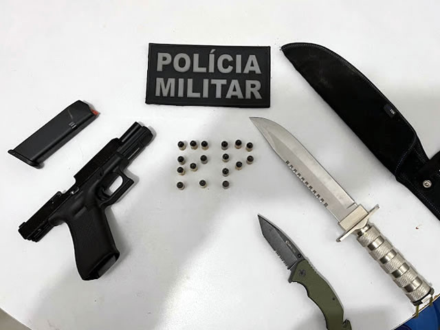 Polícia Militar apreende arma de fogo após denúncia na cidade de Sousa