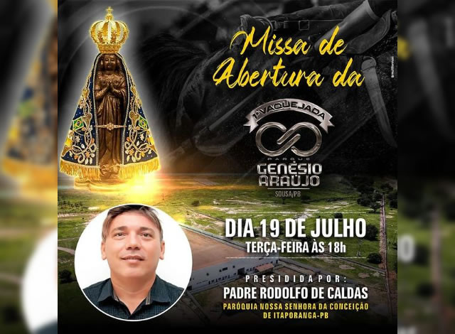Santa Missa abrirá com chave de ouro a primeira Vaquejada do Parque Genésio Araújo