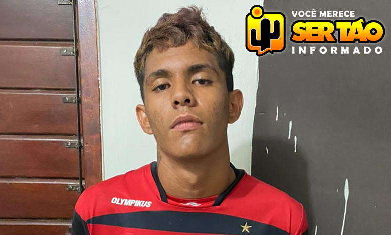 Jovem acusado de roubo é preso por força de mandado de prisão na cidade de Sousa