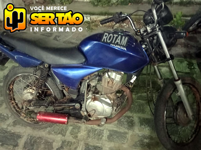ROTAM apreende motocicleta com chassi adulterado no município de Sousa