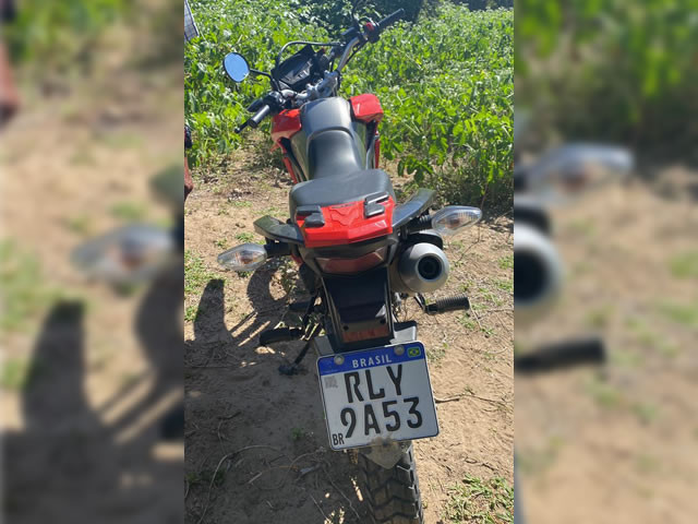 Motocicleta tomada por assalto é recuperada pela Polícia Militar em Pombal