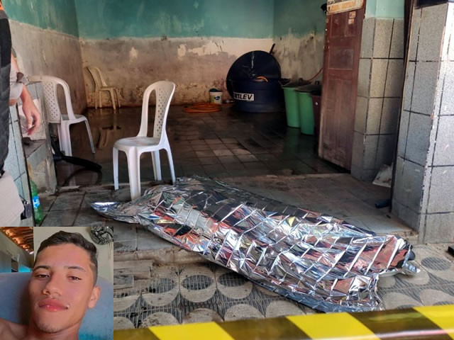 VÍDEO: Jovem é assassinado com tiros de arma de fogo em lava jato na cidade de Uiraúna
