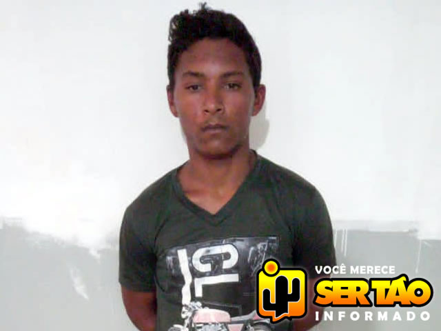 Jovem acusado de praticar vários furtos é preso pela Polícia Militar na cidade de Sousa