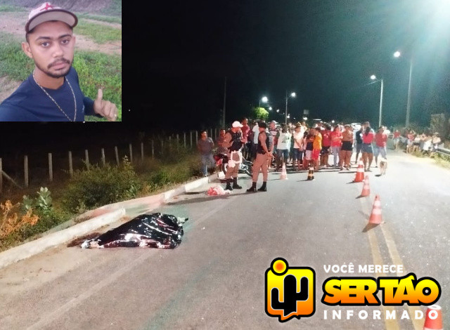 Homem morre em acidente com moto na saída da cidade de Lastro para Tenente Ananias