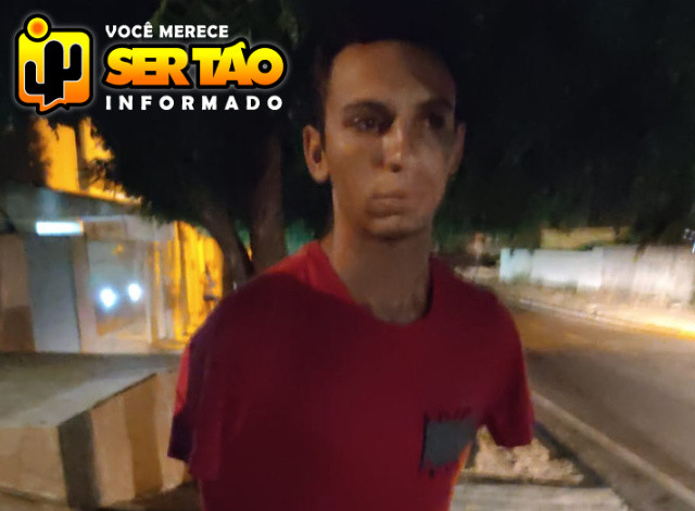 Homem acusado de praticar roubo é preso após ação integrada das Polícias Militar e Civil na cidade de Sousa