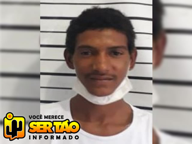 Jovem acusado de praticar vários furtos é preso por força de mandado de prisão em Pombal