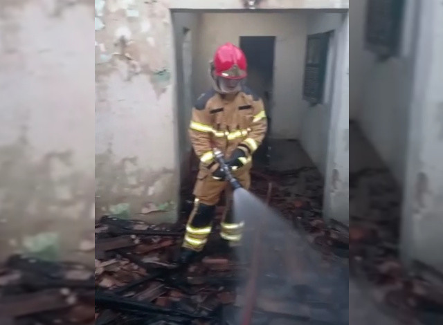 VÍDEO: Homem é preso após colocar fogo em residência na cidade de Sousa