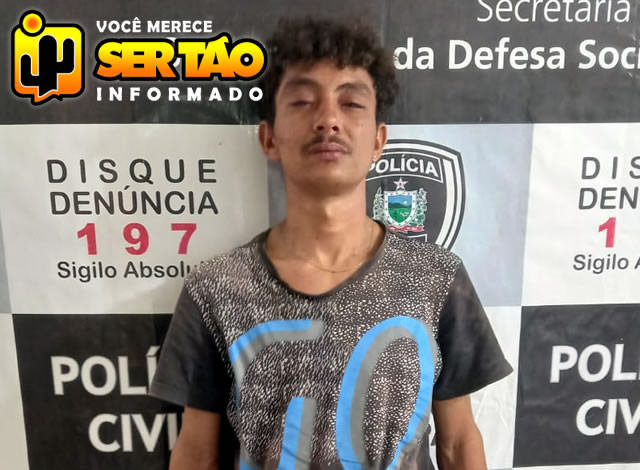 Jovem acusado de praticar furto em posto de saúde é preso pela Polícia Militar em Sousa