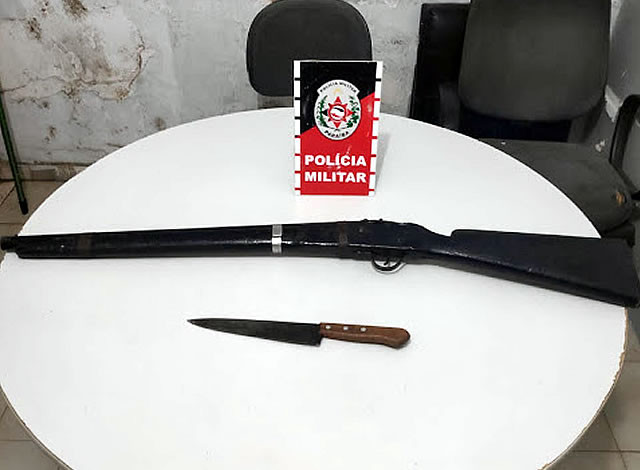 Polícia Militar prende homem e apreende arma após confusão durante bebedeira em Marizópolis