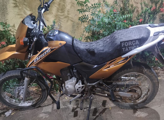 Moto roubada em São Paulo é recuperada pela Polícia Militar em Catolé do Rocha