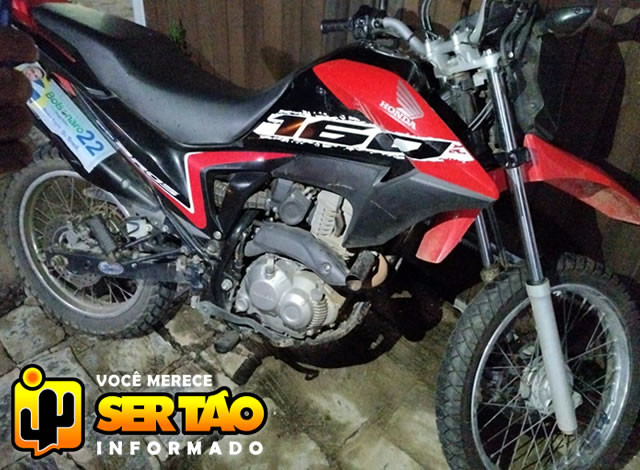 ROTAM apreende moto com chassi adulterado na cidade de Aparecida