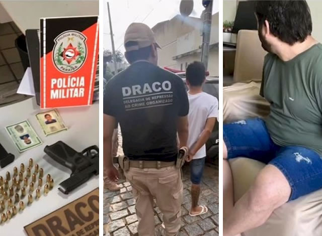 Mandante e executores de duplo homicídio em São Bento, são presos pela DRACO e Polícia Militar