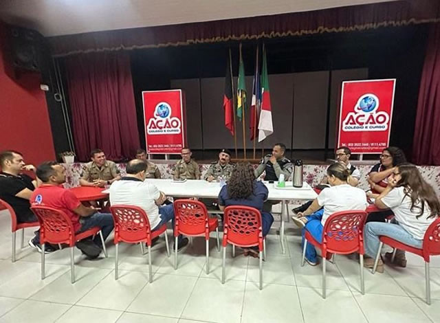 Polícia Militar participa de reunião de alinhamento contra à violência escolar em Sousa