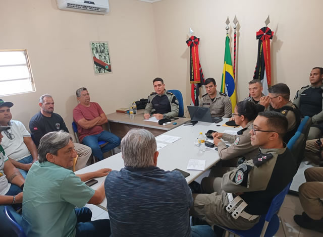 Polícia Militar realiza primeira reunião de alinhamento para o jogo Sousa x Pacajus