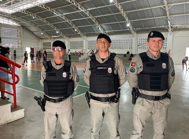 Polícia Militar garante tranquilidade nos Jogos Escolares 2023 em Sousa
