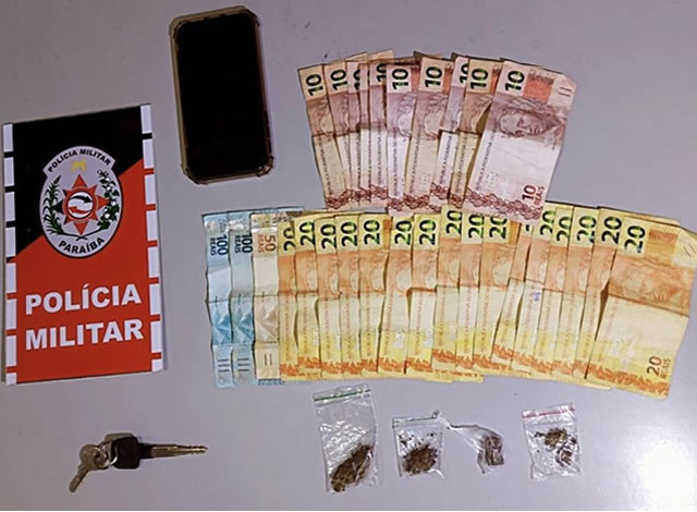 Jovem é preso pela Polícia Militar com droga e dinheiro na cidade de Catolé do Rocha