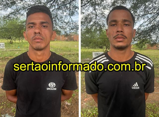Polícia Militar prende homens acusados de furtarem cocos na cidade de Sousa