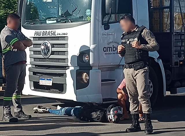 Motociclista fica ferido em acidente de trânsito na cidade de Sousa