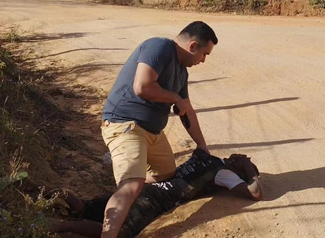 Policial militar que estava de folga prende acusado de assassinar a sua esposa em Uiraúna