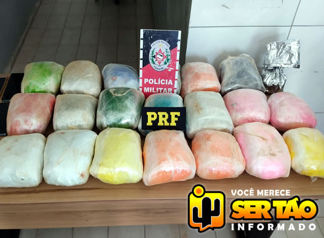 Em Sousa: Forças de Segurança apreendem carga de droga avaliada em 500 mil reais
