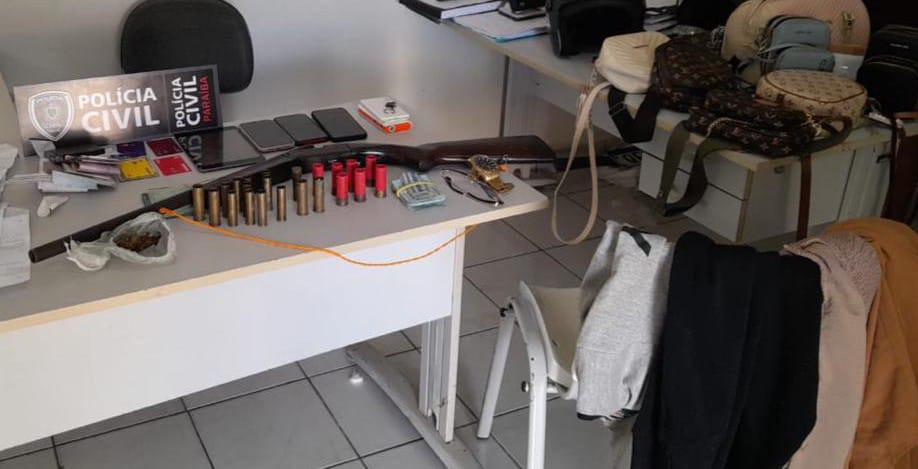 Ação integrada entre Policiais Civis de Coremas, Pombal, Itaporanga e o GTE de Sousa apreende armas de fogo e munições