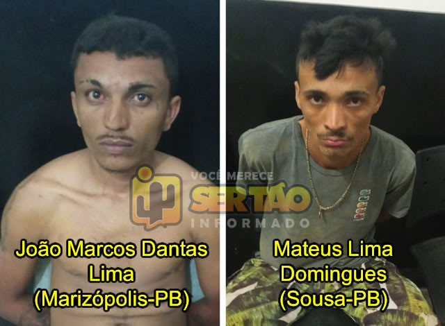 Polícia Militar age rápido e prende acusados de praticarem assalto na cidade de Uiraúna
