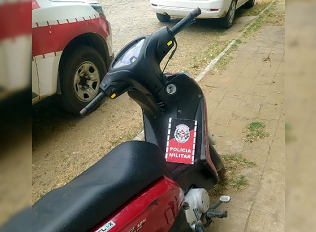 Moto roubada na cidade de Paulista é recuperada pela Polícia Militar em São Bento