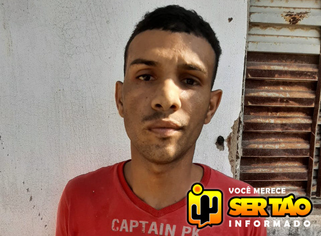 Força Tática prende homem acusado de praticar roubo em posto de combustíveis na cidade de Sousa