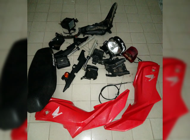 Policiais Civis recuperam peças de motos que foram roubadas em Pombal