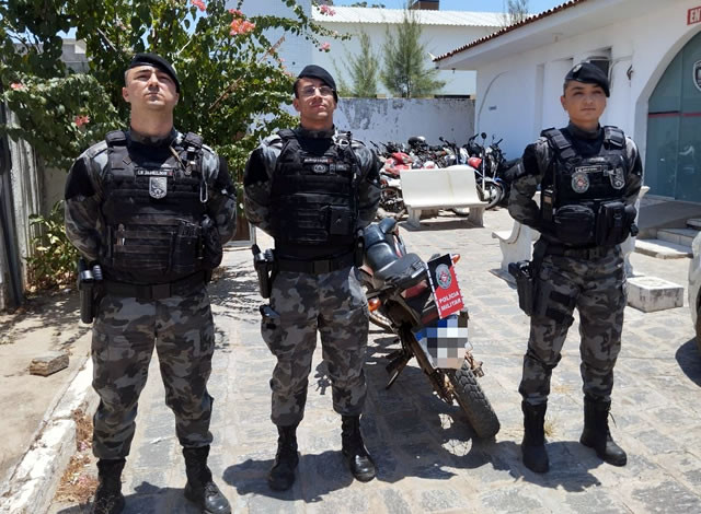 Polícia Militar recupera motocicleta roubada na cidade de Sousa