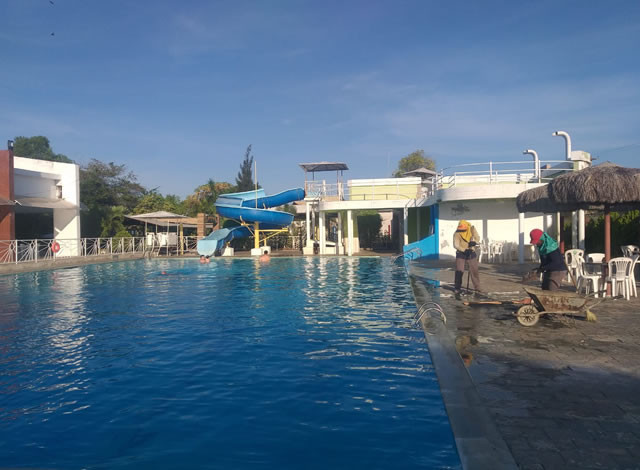 Campestre Clube de Sousa segue executando reforma da piscina adulta; confira