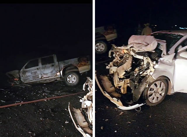 Pessoas ficam feridas em grave colisão entre veículos na PB-383, em Sousa