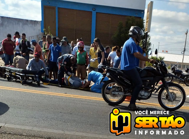Homens ficam feridos em colisão envolvendo motos na BR-230, em Sousa