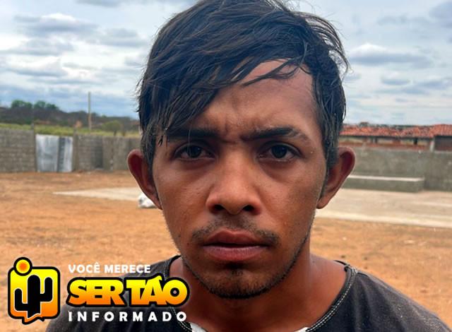 Polícia Militar prende jovem acusado de praticar homicídio na cidade de Sousa