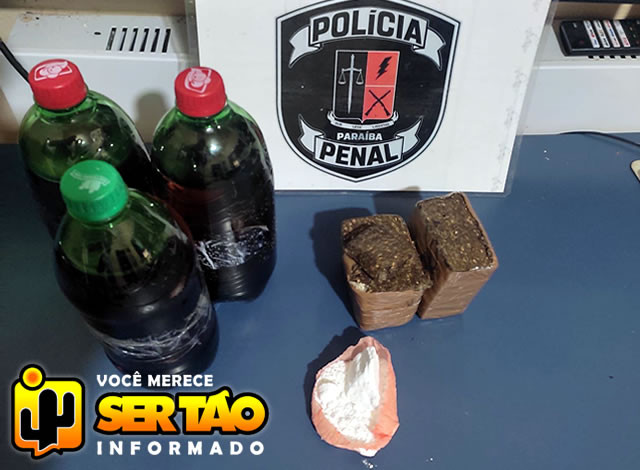 Polícia Penal apreende drogas arremessadas para o interior da Colônia Penal Agrícola de Sousa
