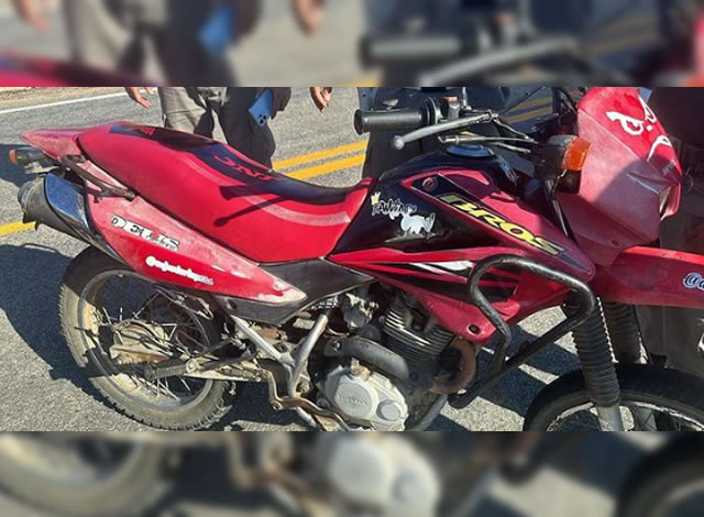 Motocicleta com sinais de adulteração é apreendida pela Polícia Militar em Aparecida
