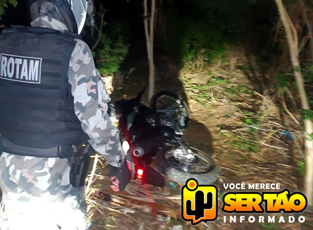 Polícia Militar recupera moto tomada por assalto na cidade de Cajazeiras