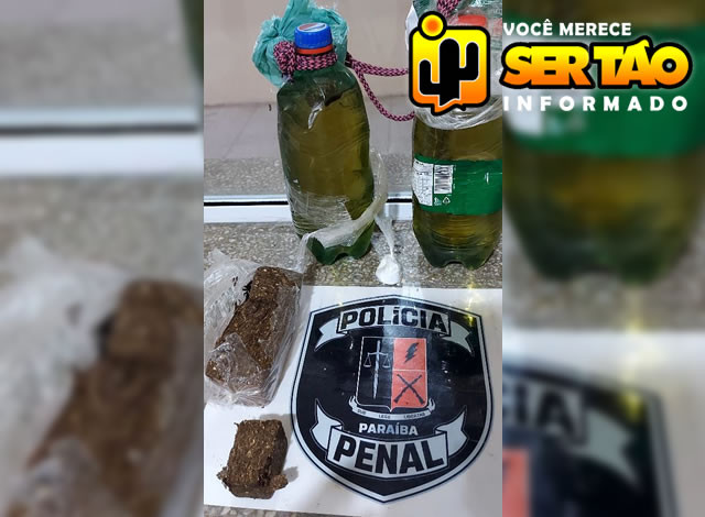 Policiais penais e militares apreendem drogas no interior da Colônia Penal Agrícola de Sousa