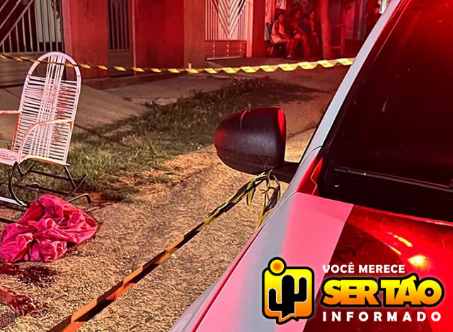 Idoso é assassinado a tiros em frente a sua residência na cidade de Jericó