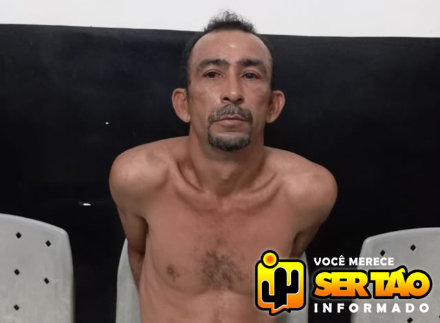 Acusado de roubo e outros crimes é preso por força de mandado de prisão, em Cajazeiras