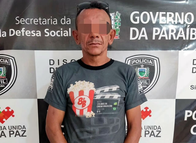 Sousense acusado de tráfico de drogas, furto e violência doméstica, é preso pela Polícia Civil em Patos