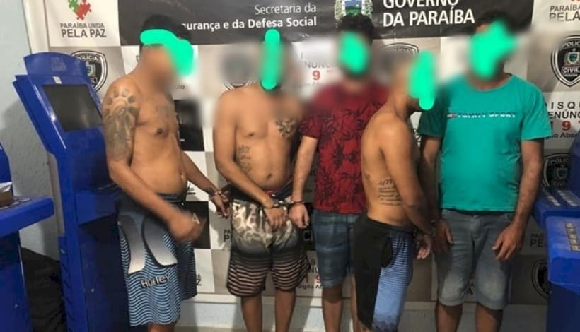 Polícias Civil e Militar prendem 6 pessoas e apreende armas e drogas na cidade de Itaporanga