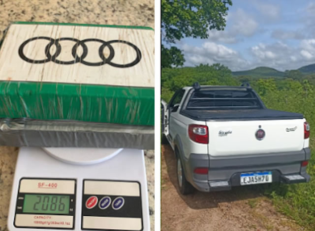 Polícia Militar apreende droga e veículo roubado, em Jericó