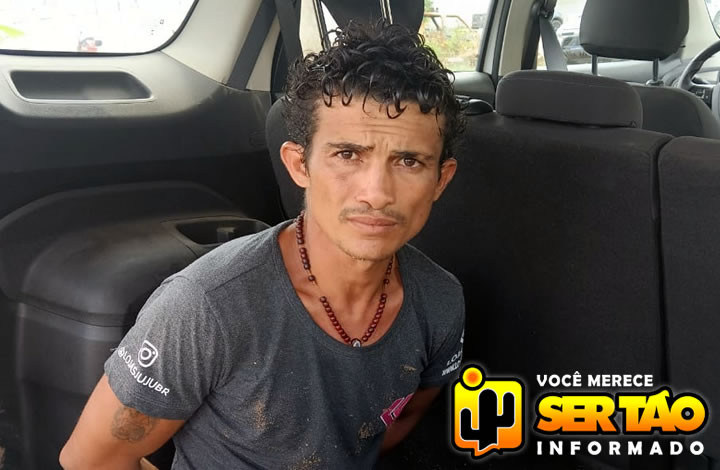 Popular acusado de furto é preso pela Polícia Militar na cidade de Sousa